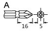 適用起子頭型 A