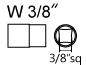 適用起子頭型 W3/8