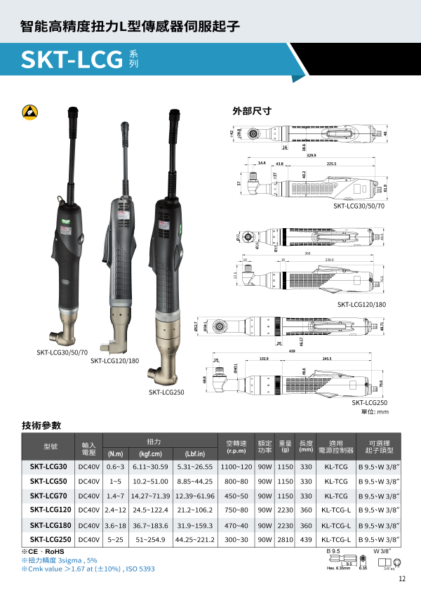 SKT-LCG 系列 目录