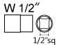 適用起子頭型 W1/2